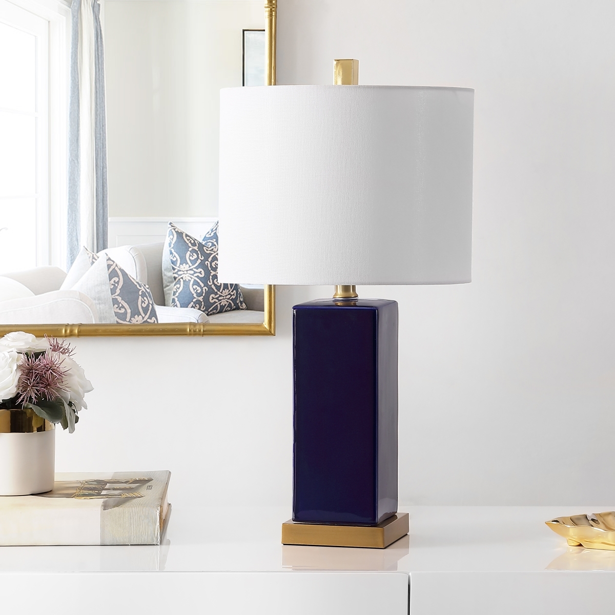 Wendi 23" Table Lamp - Navy Blue - Image 1