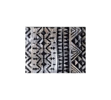 Lillia Washabale Floor Mat, 1.7 x 2.3', Black/Ivory - Image 4