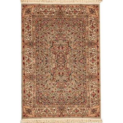 Prince Hand Knotted Wool Light Green Rug - Image 0