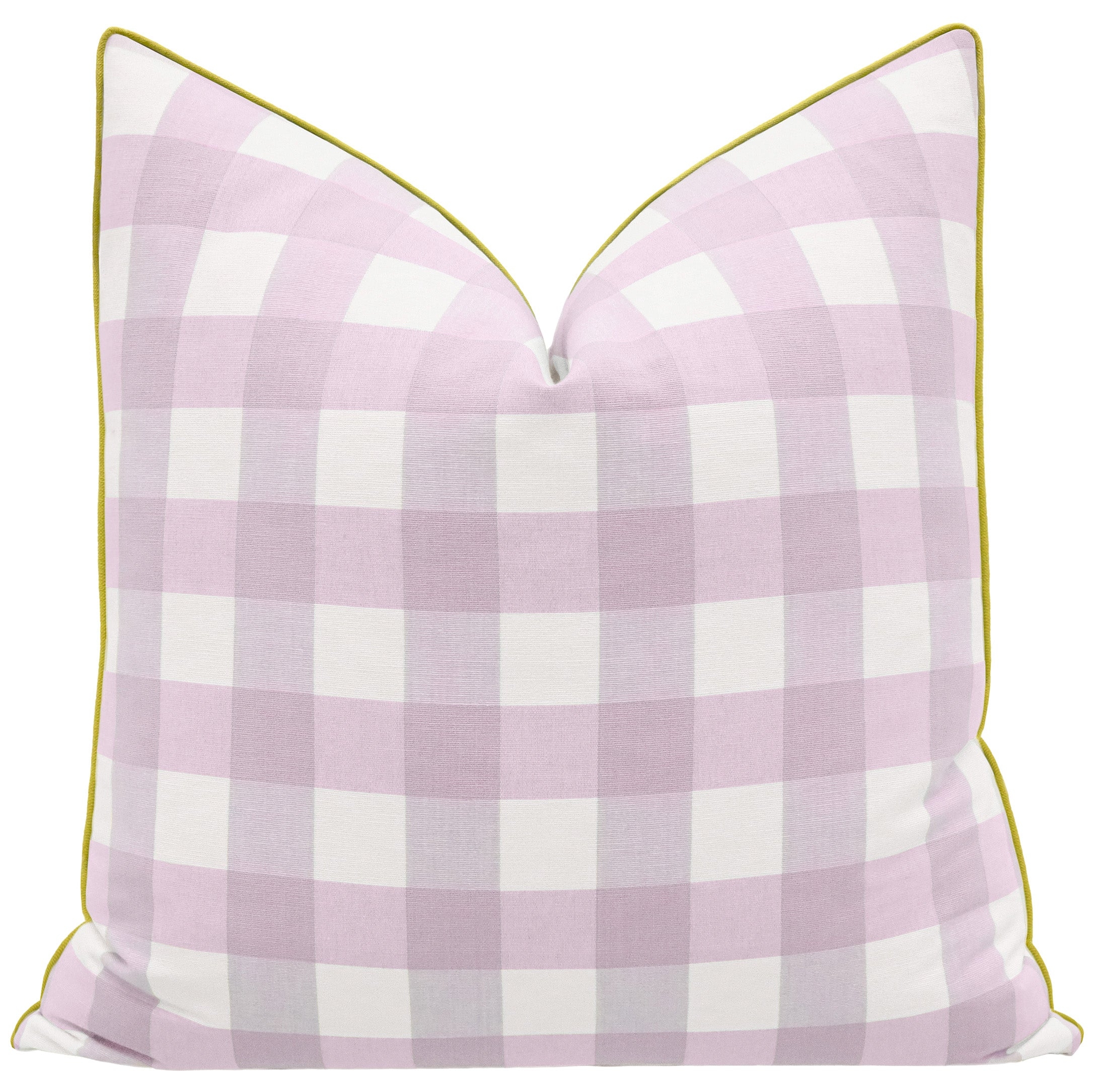 OCS X LDC | CHARLESTON CHECK // LAVENDER WITH CLASSIC LINEN // CHARTREUSE - 14" X 36" / CORDING - Image 0