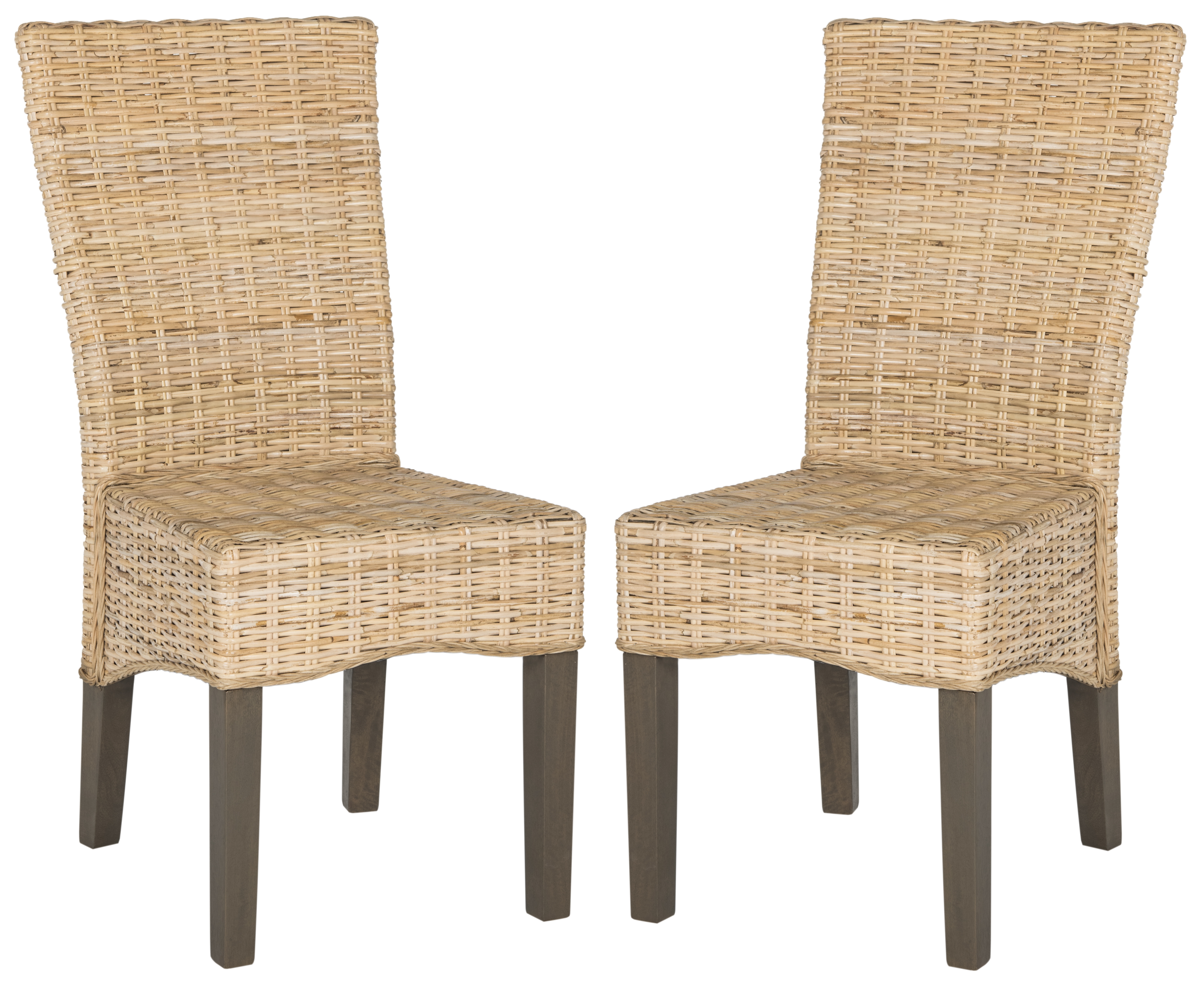 Ozias 19''H Wicker Dining Chair - Natural - Safavieh - Image 0