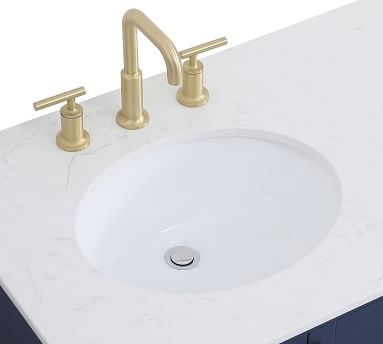 Riola 36" Single Sink Vanity, White - Image 1