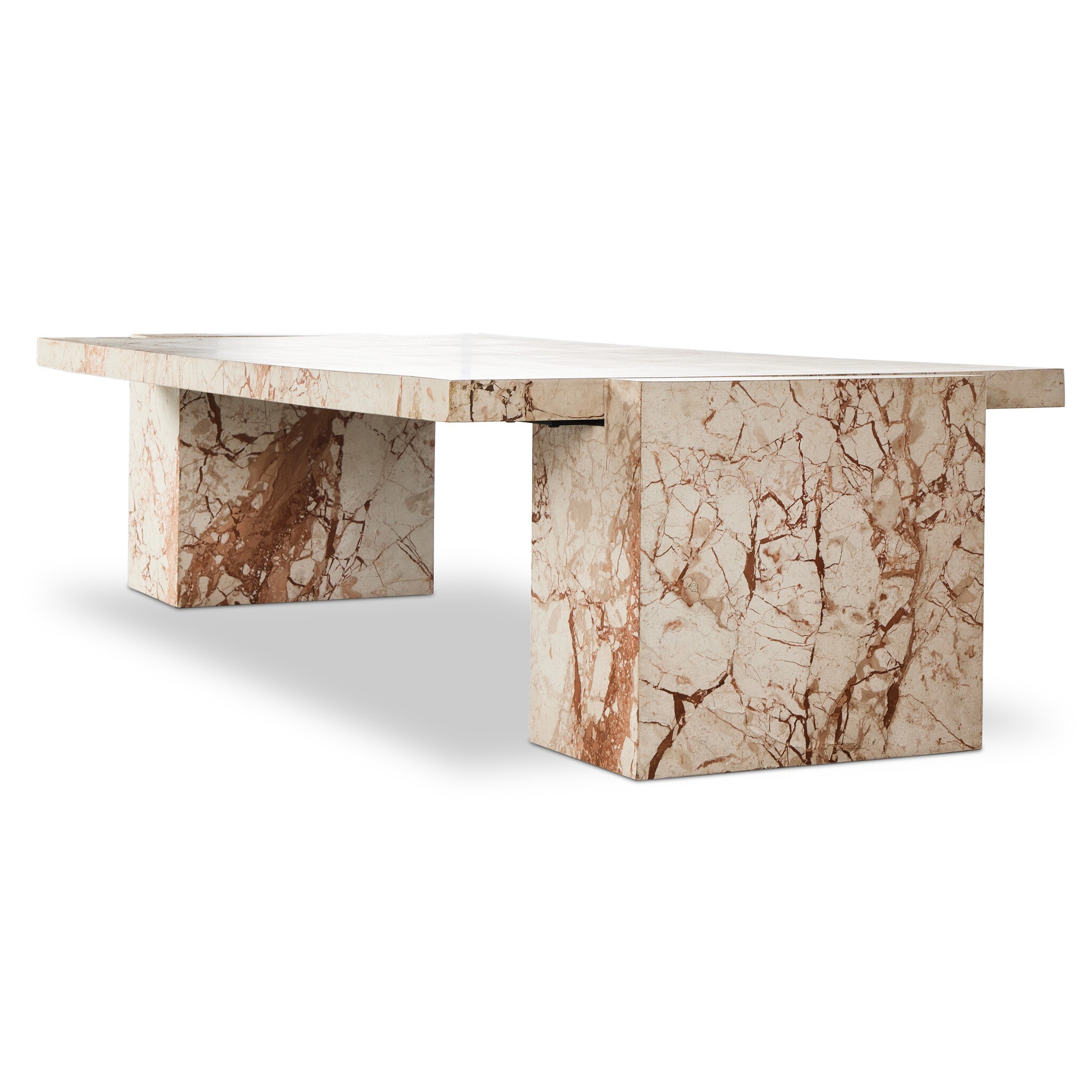 Romano Coffee Table - Desert Taupe Marble - Image 9