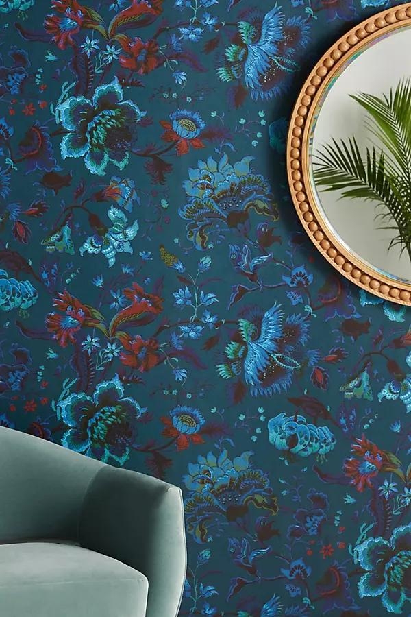 House of Hackney Majorelle Wallpaper By House of Hackney in Blue Size SWATCH - Image 0