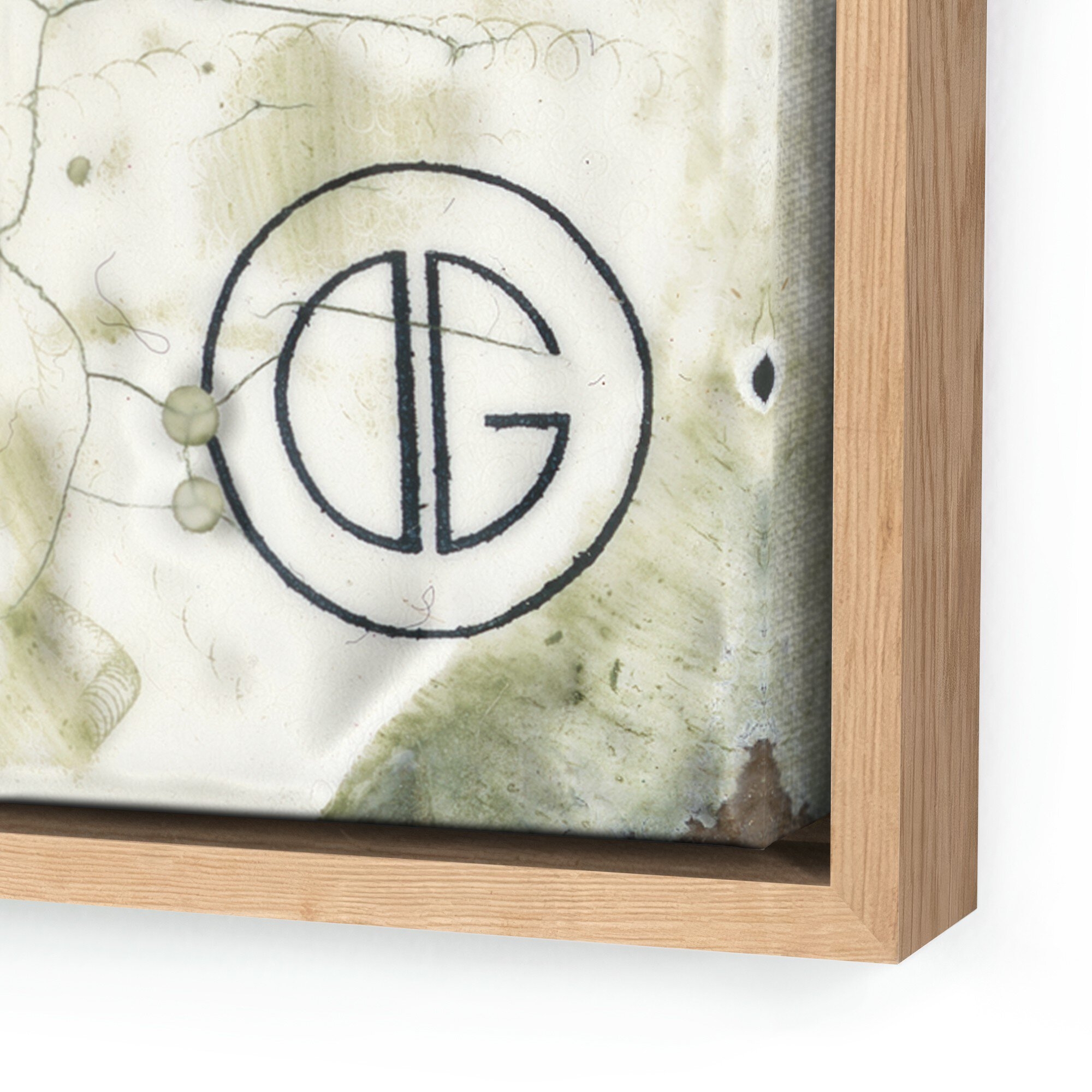 Nopales 41 by Douglas Galloway - Vertical Grain White Oak Floater - Image 2