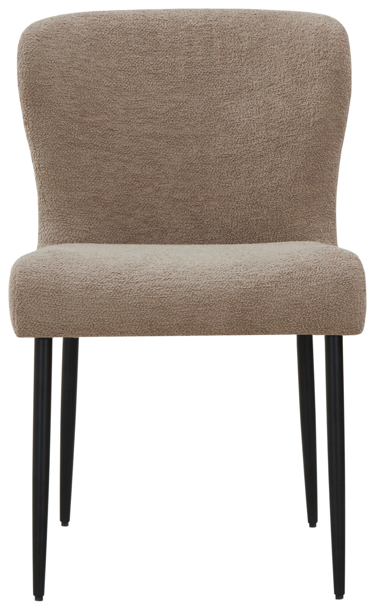 Katlynn Boucle Dining Chair - Light Brown/Black - Image 0