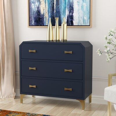 Whitchurch Clip Corner 3 Drawer Accent Chest - Image 0
