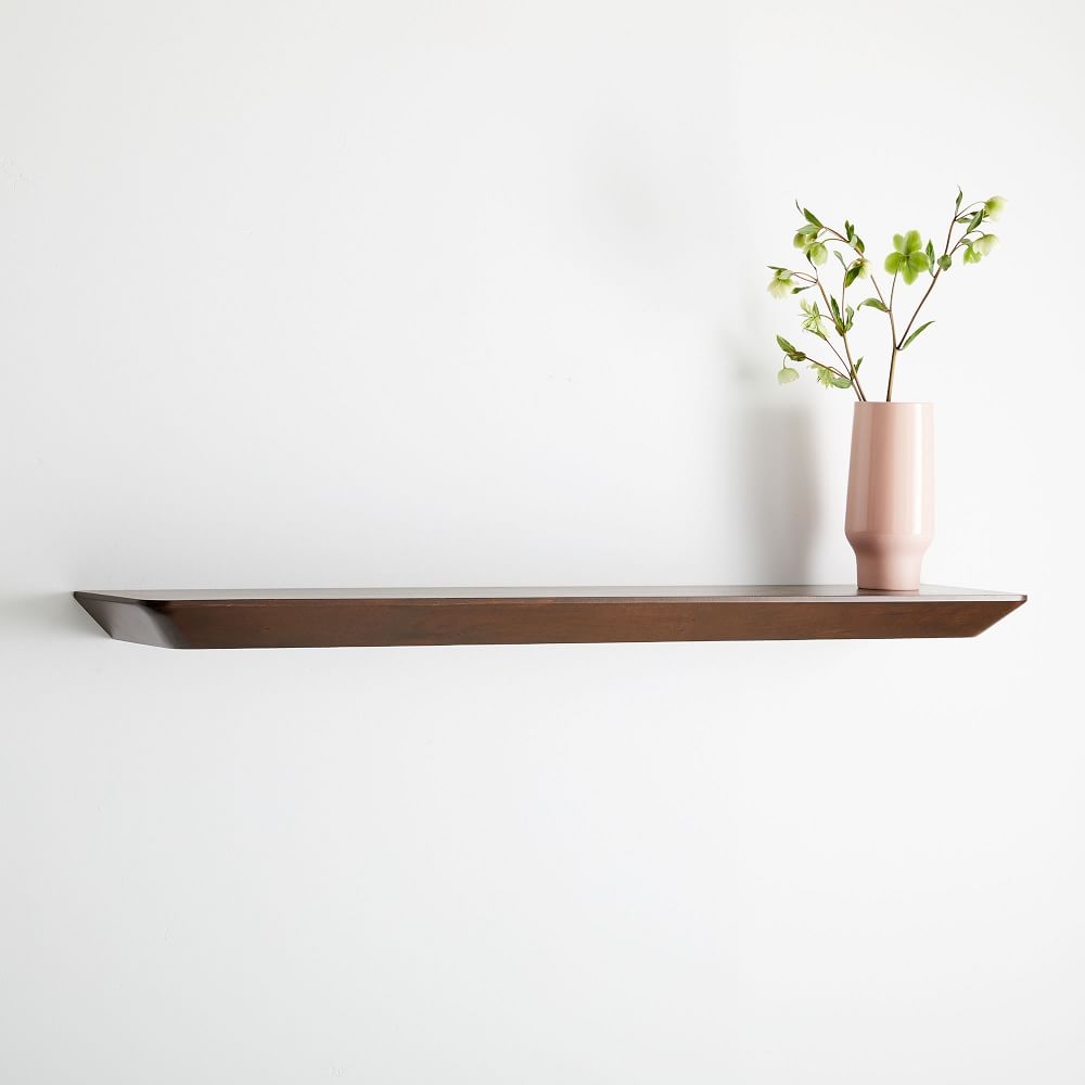 Slim Floating Shelf, Dark Walnut, 4' - Image 0