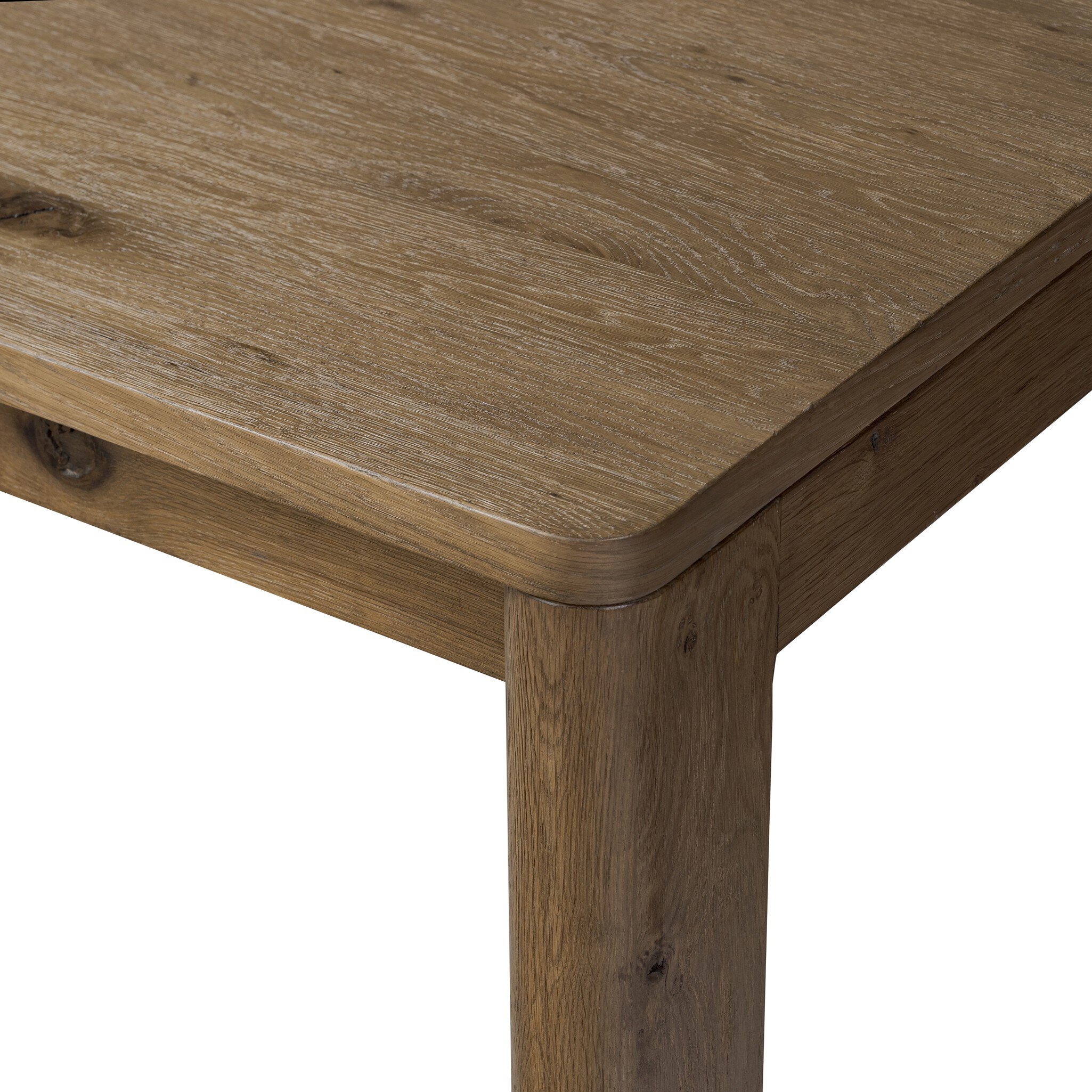 Noeline Double Extension Dining Table - Resawn Worn Oak - Image 9