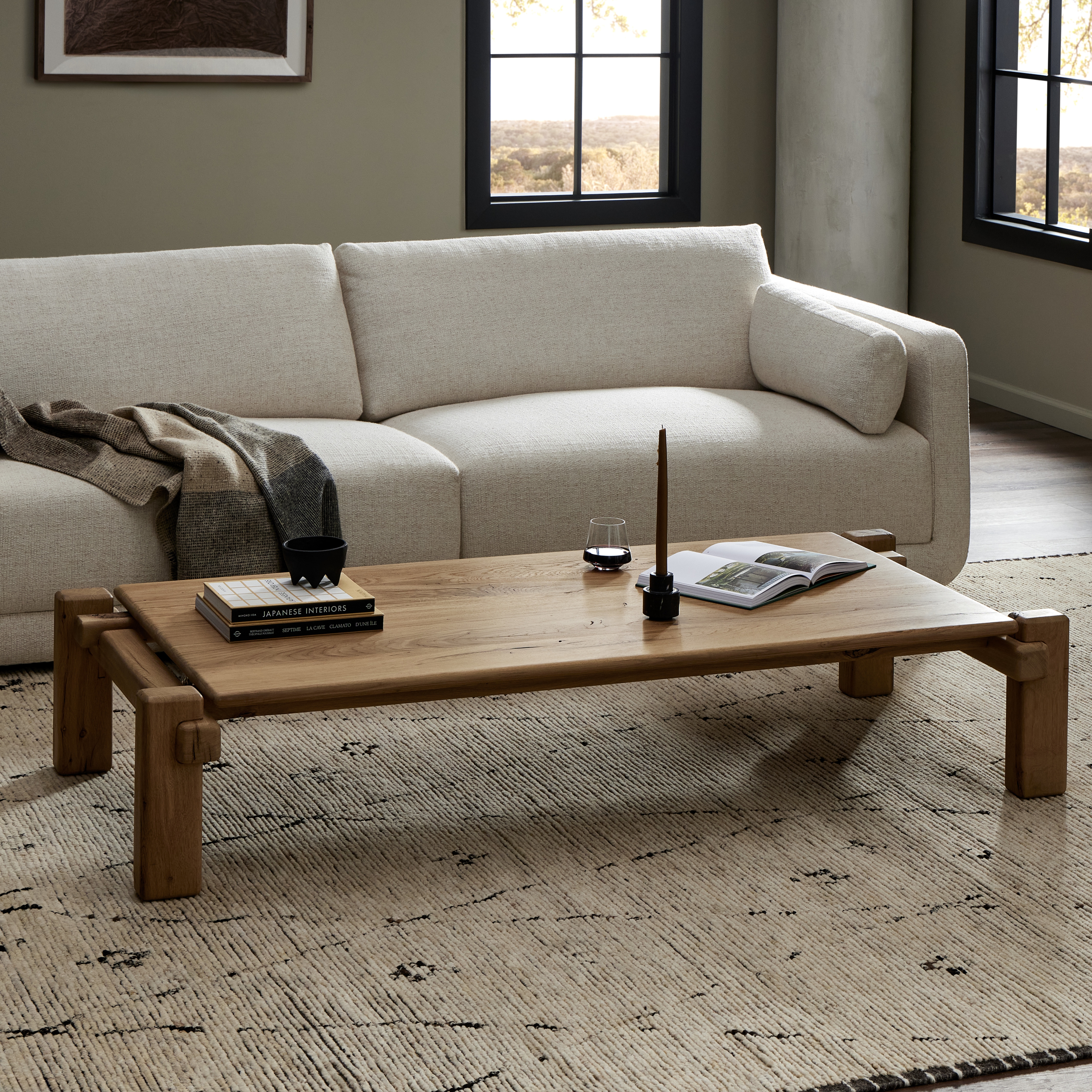 Marcia Large Coffee Table-French Oak - Image 11
