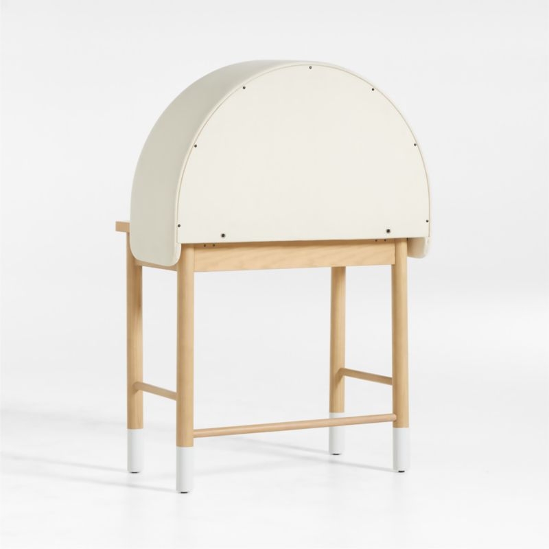 Aksel Fabric-Covered Kids Desk Hutch - Image 4