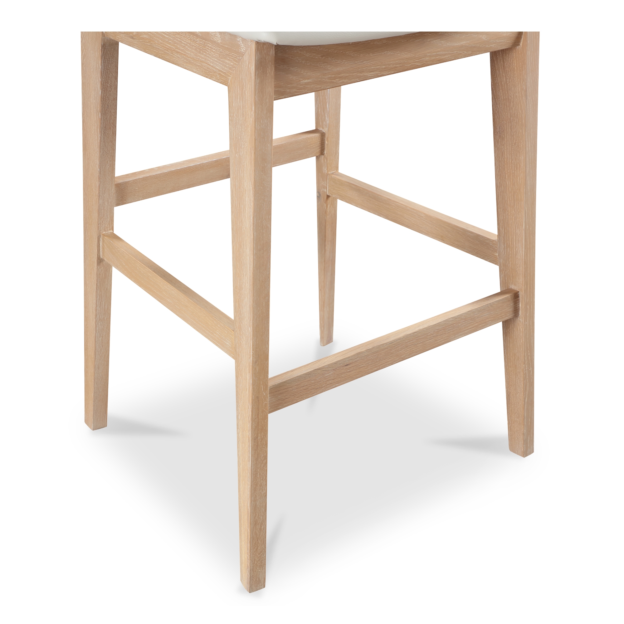 Deco Oak Barstool PVC White - Image 4