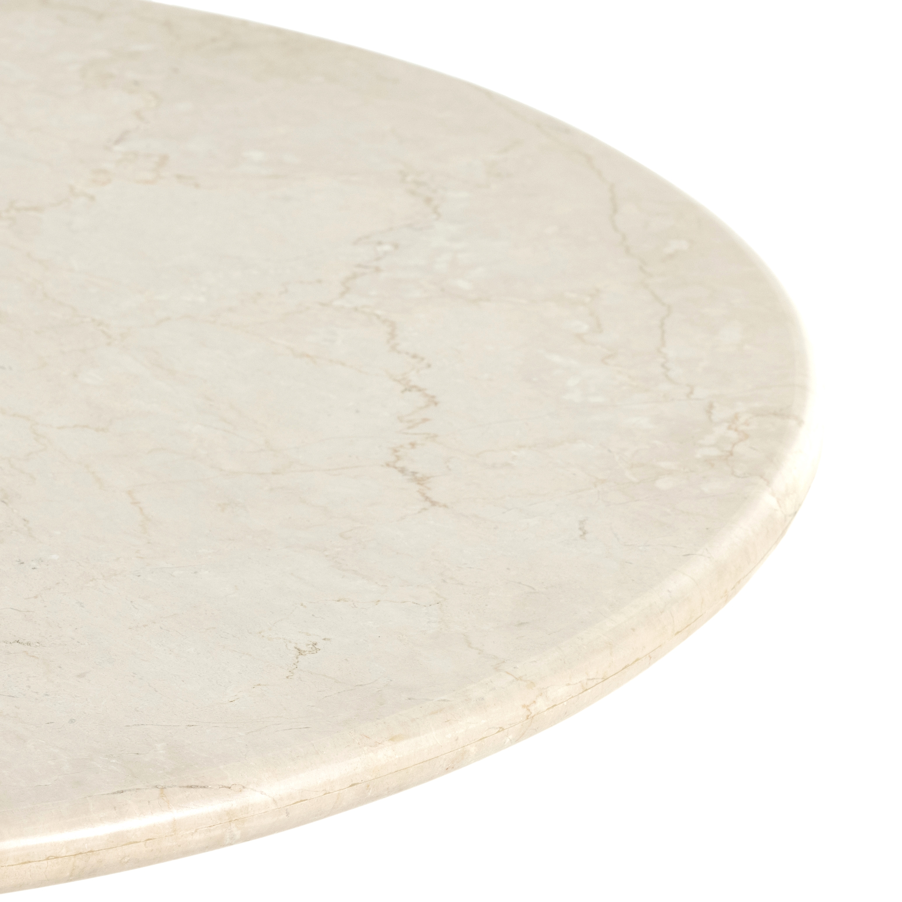 Belle Round Dining Table-Cream Marble - Image 7