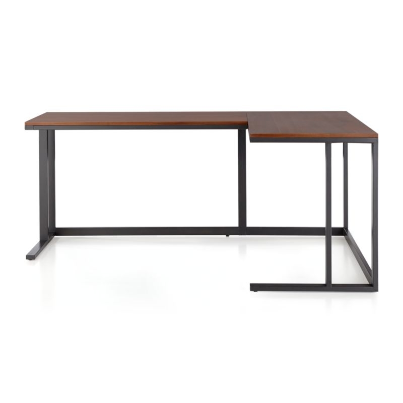 Pilsen L-Shaped Desk with Walnut Top - Image 6