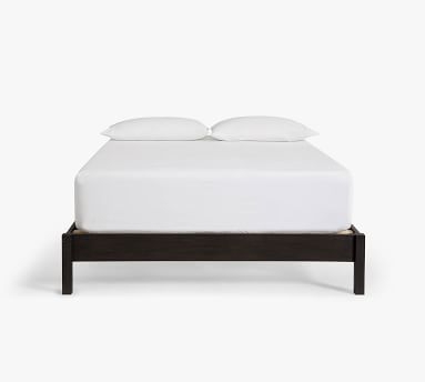 Square Leg Wood Platform Bed, Charcoal, Full - Image 4