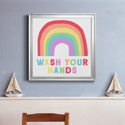 Wash Your Hands-Premium Framed Canvas - Ready To Hang - Image 0