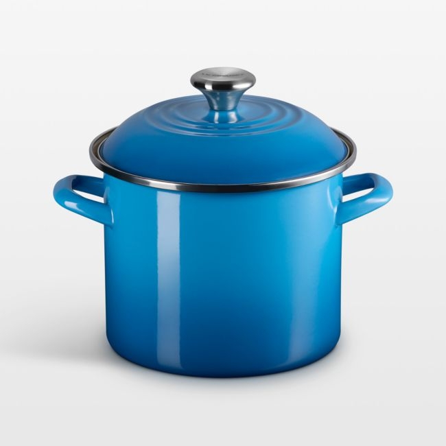 Le Creuset ® 6-Qt. Marseille Enameled Stockpot with Stainless Steel Knob - Image 0