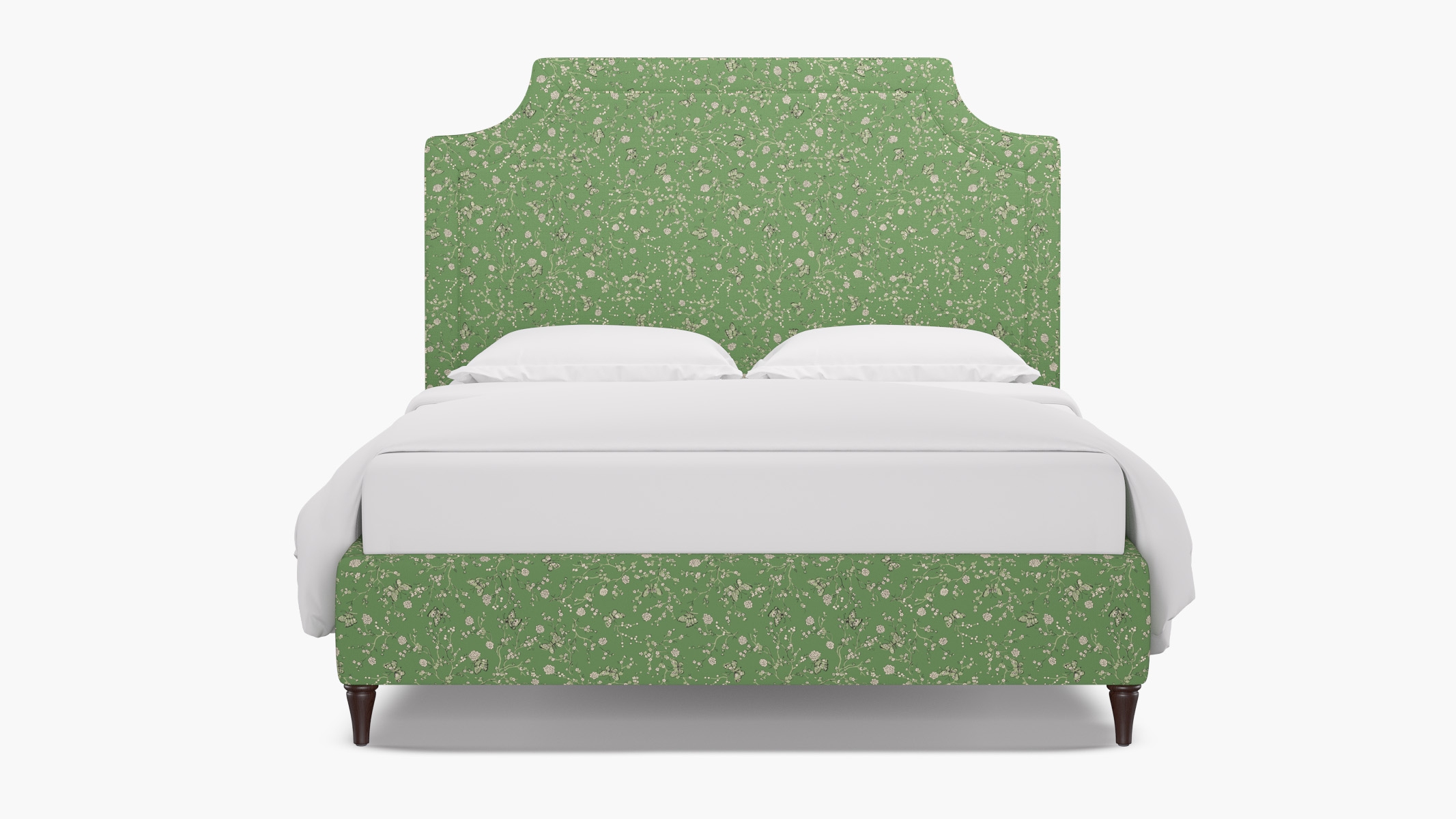 Deco Bed, Kelly Mariposa, Espresso Decorative Tapered Leg, Twin - Image 0