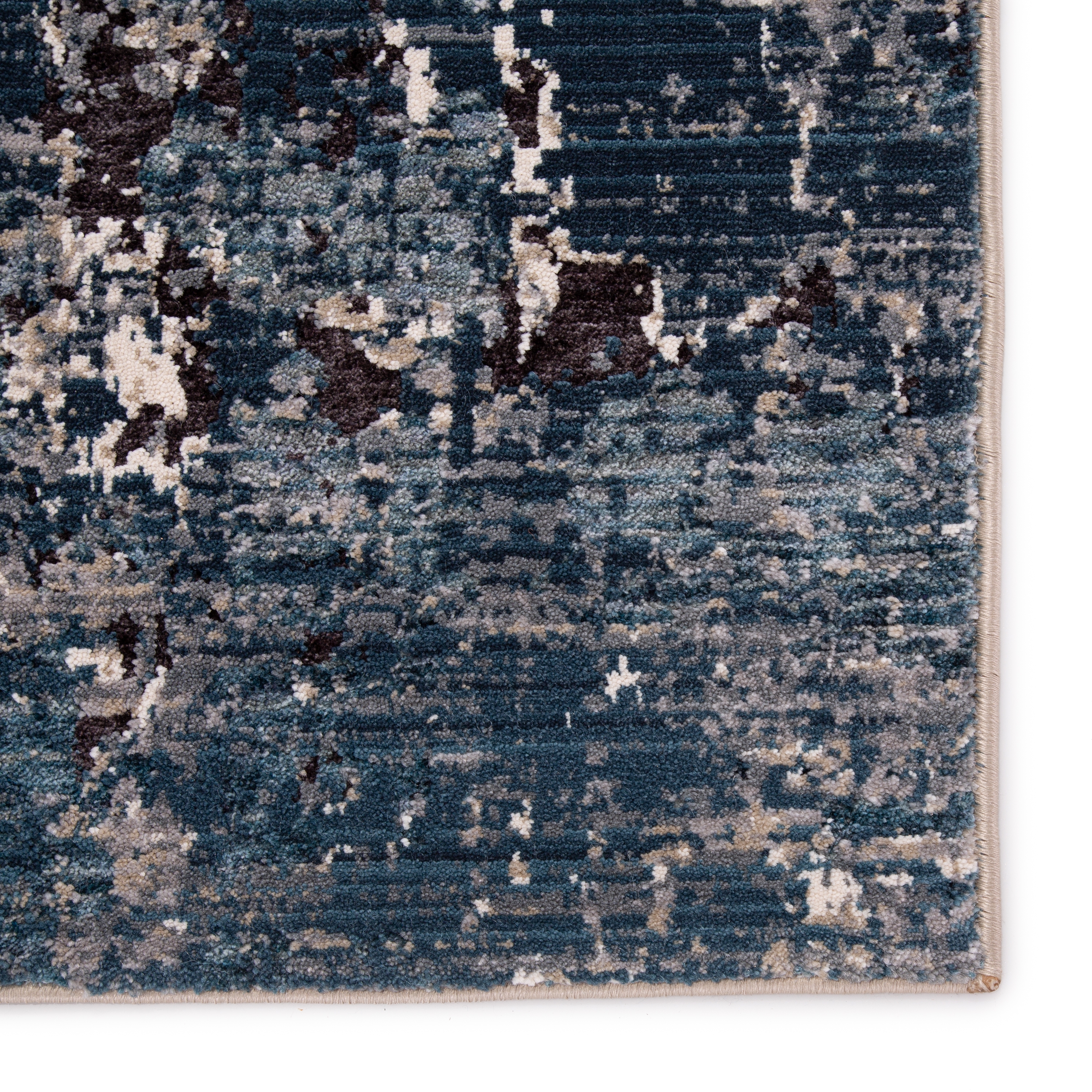 Cassatt Abstract Dark Blue/ Ivory Area Rug (7'10"x10'5") - Image 3