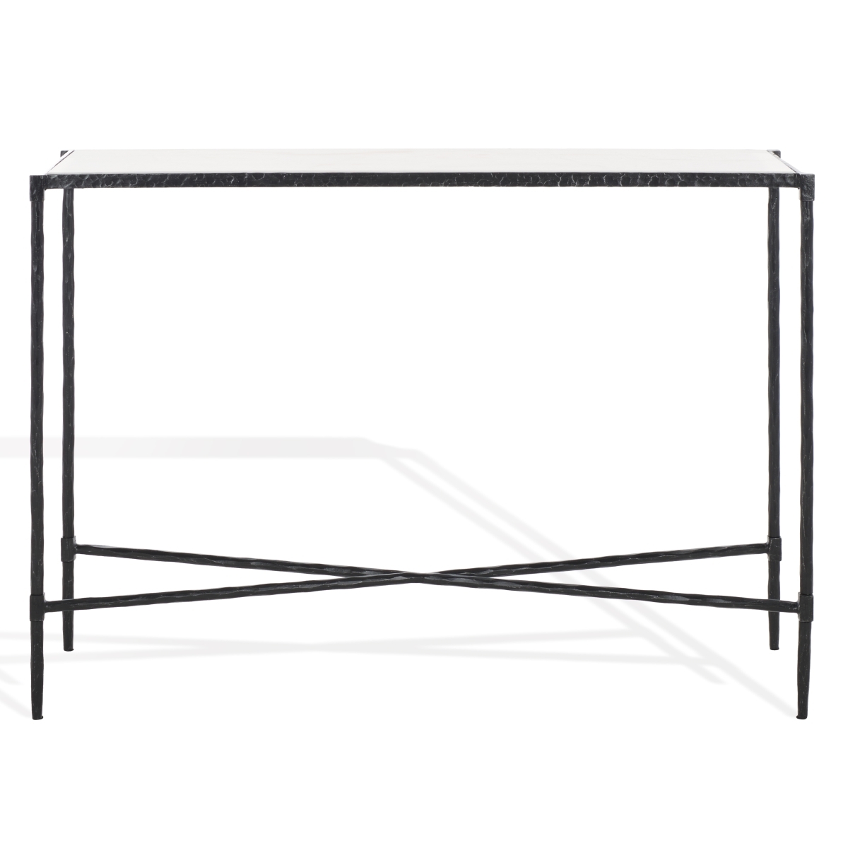 Isabellina Marble Console Table - Black/White - Image 0