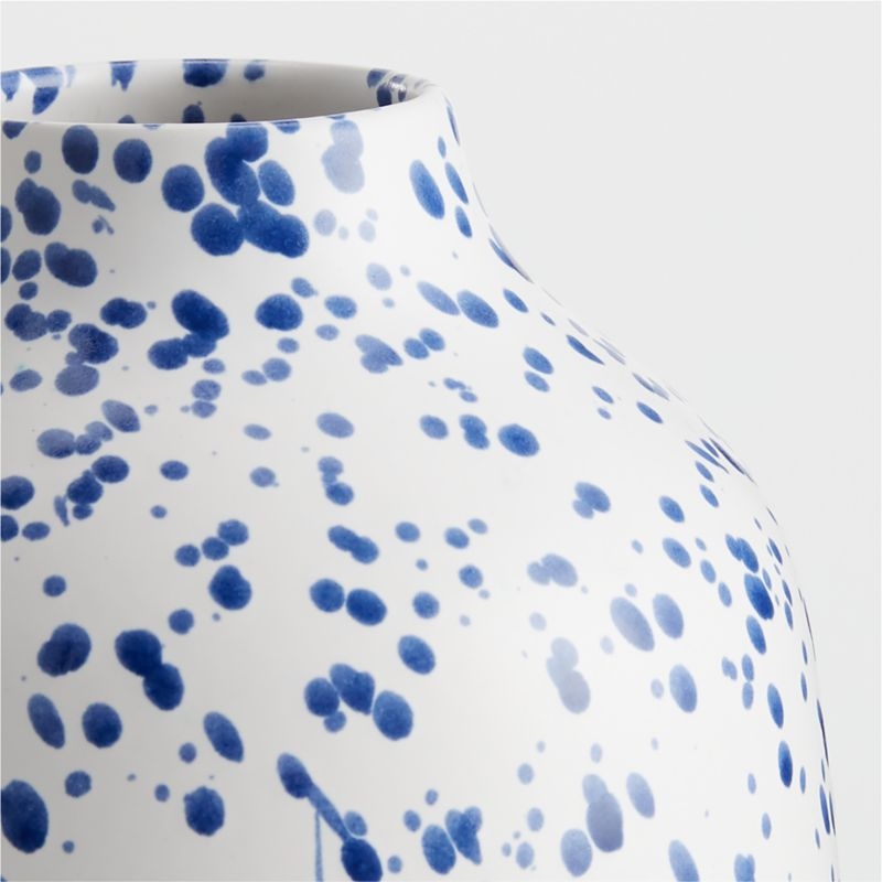 Alya Blue Speckled Vase - Image 3