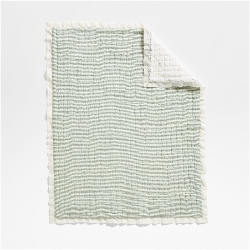 Starlight Snuggles Organic Cotton Baby Crib Quilt - Image 3