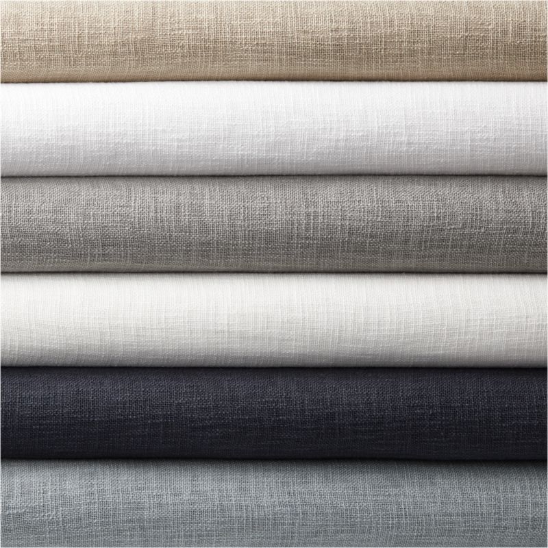 Lindstrom Ivory Organic Cotton Sheer Window Curtain Panel 52"x84" - Image 4