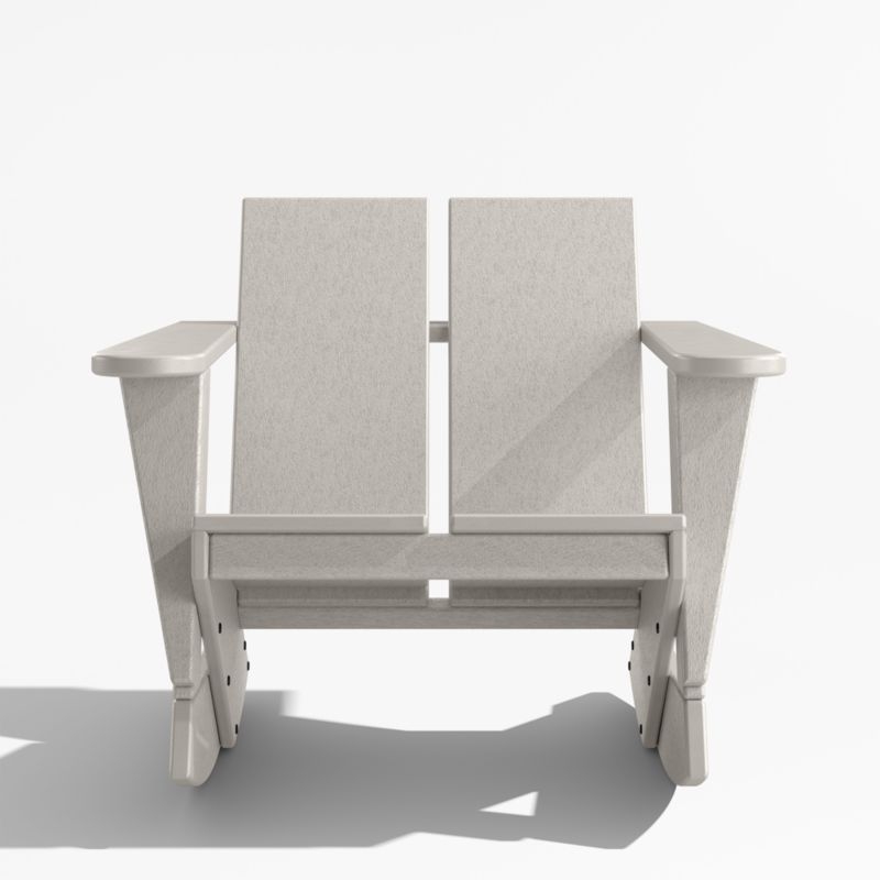 Paso Sand Outdoor Adirondack Rocking Chair by POLYWOOD® - Image 1