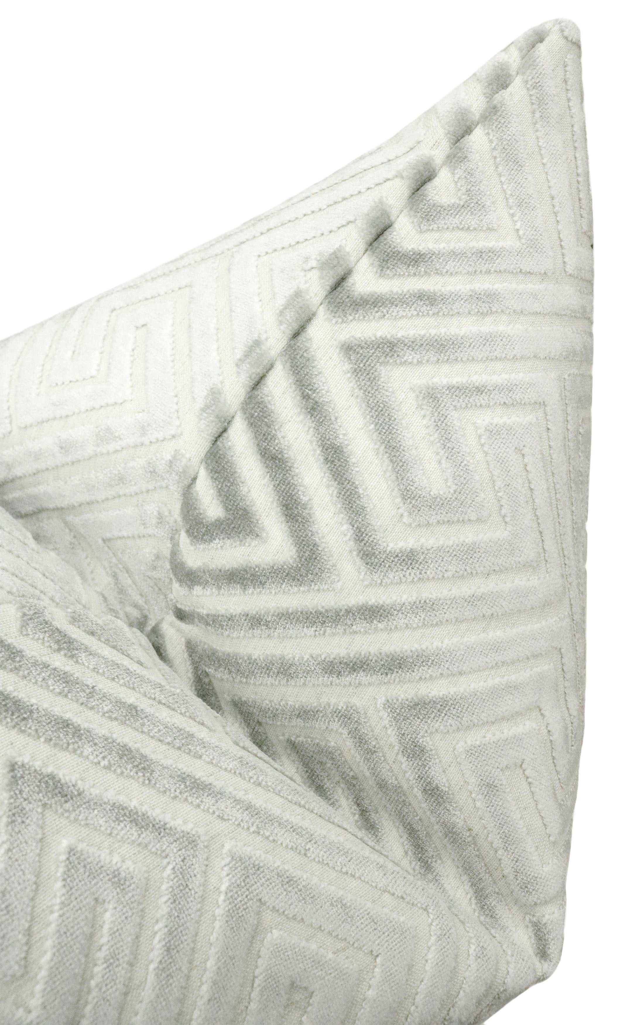 ROMAN CUT VELVET // PLATINUM - BY THE YARD - Image 2