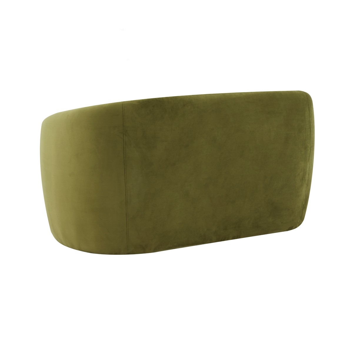Zhao Curved Loveseat - Olive Green - Image 4