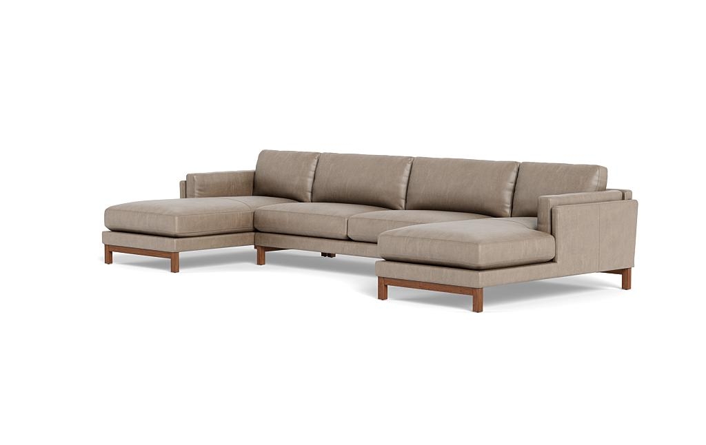 Gaby Leather 3-piece 4-Seat U-Sectional - Image 2
