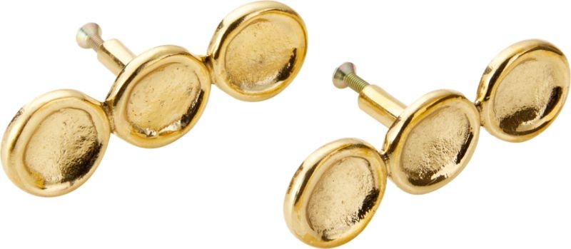 Button Brass Knob - Image 2