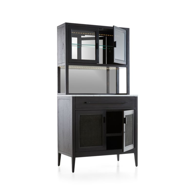 Enzo Bar Cabinet with Hutch - Image 6
