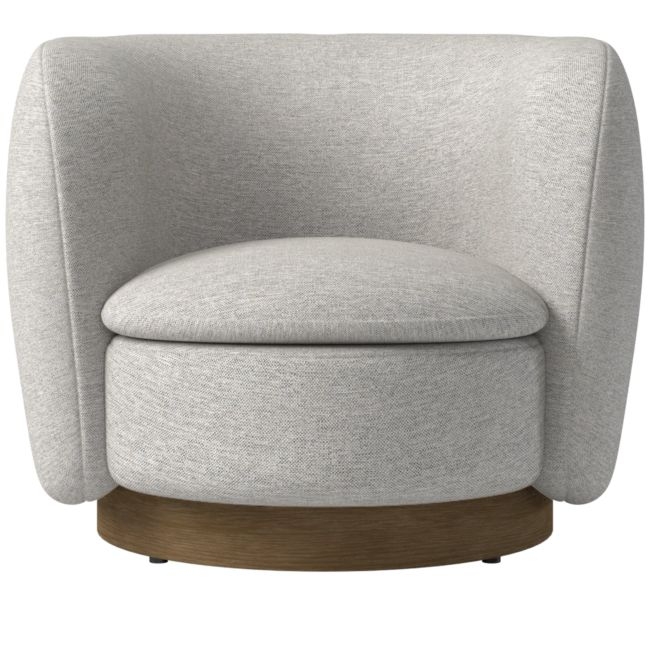 Muir Swivel Chair Hatch Platinum by Lawson-Fenning - Image 0