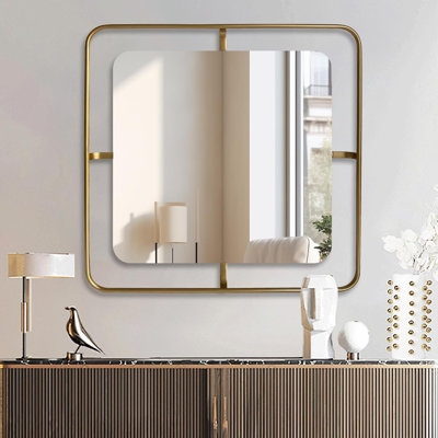 Lealo Aluminum Square Mirror - Image 0