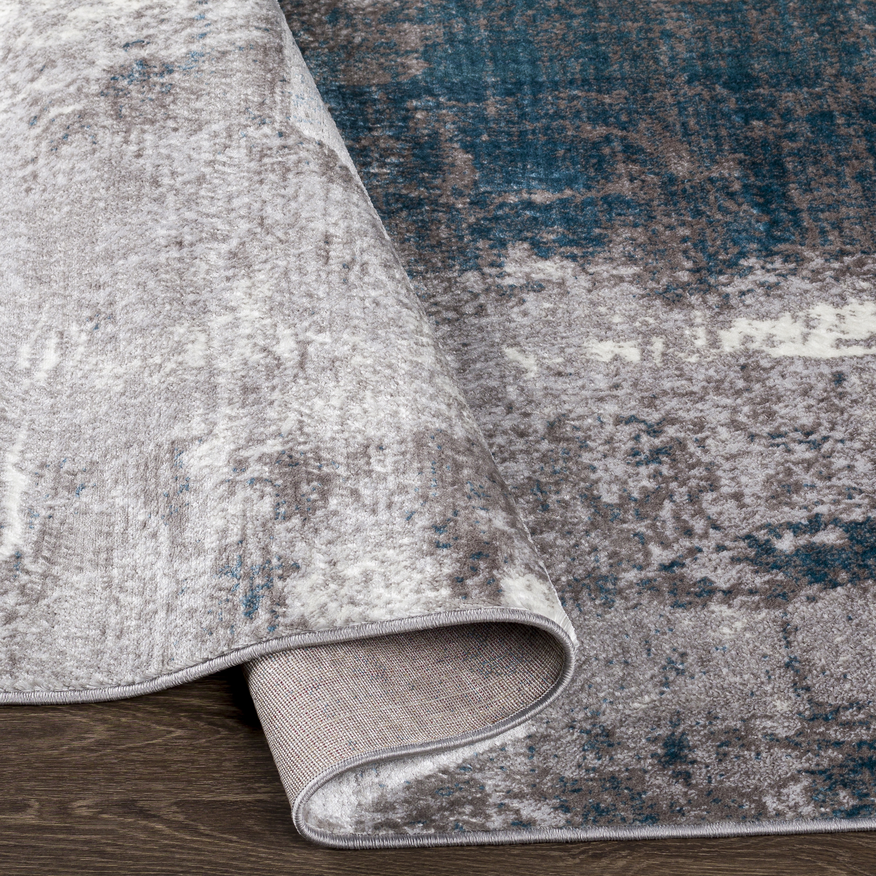 Wanderlust Gray Indoor 8'10" x 12'4" Machine Woven Rug - Image 3