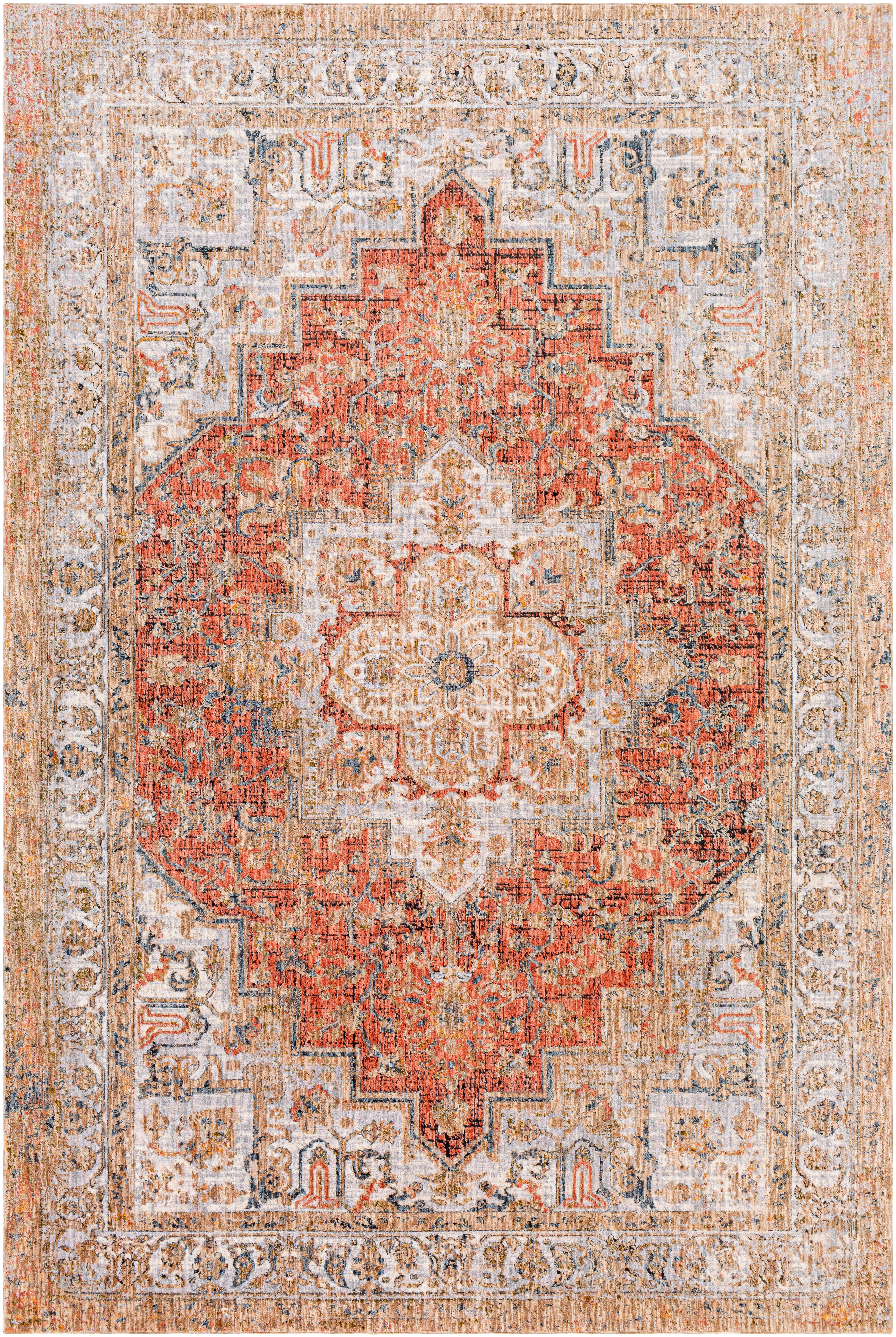 Merit Beige Indoor 9'2" x 12' Machine Woven Rug - Image 0
