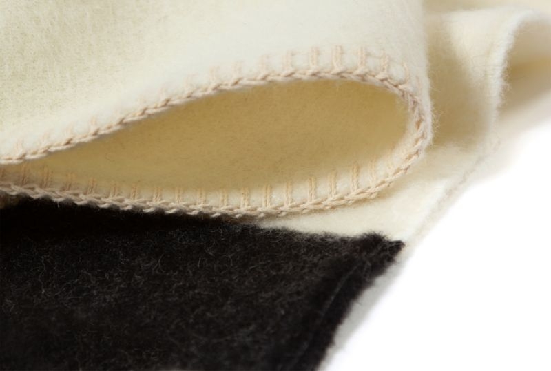 Blacksaw Mason 50"x70" Alpaca Ivory Throw Blanket - Image 2