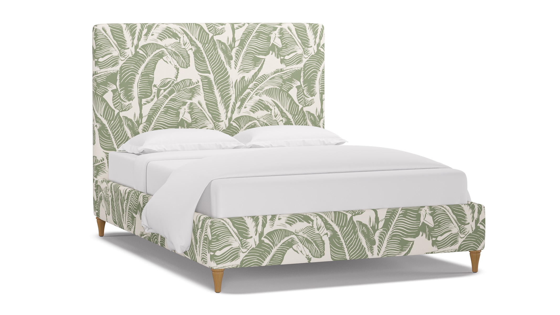 Classic Bed, Sage Martinique® Encore, Natural Decorative Tapered Leg, King - Image 1