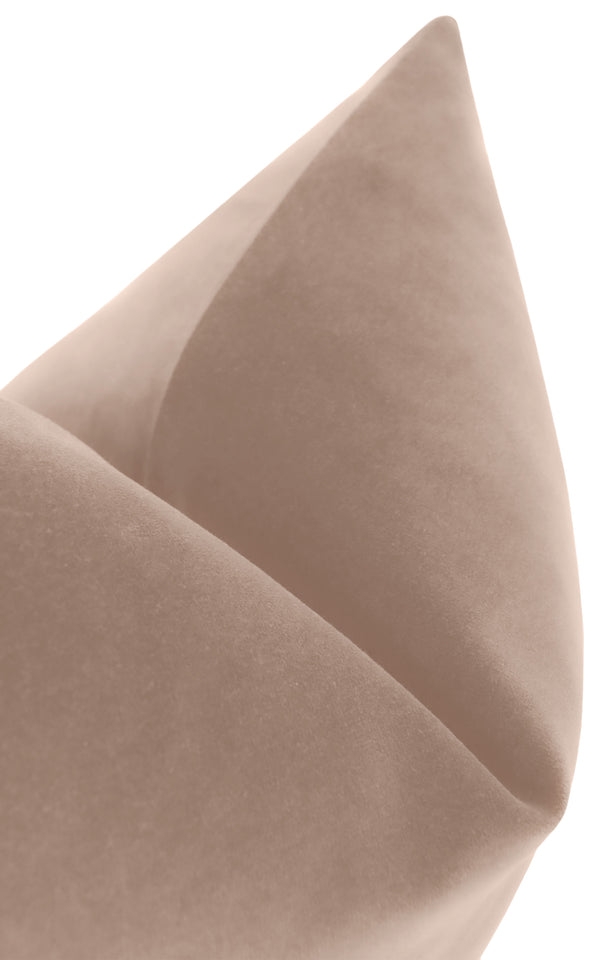 Signature Velvet Pillow Cover, Mauve, 20" x 20" - Image 1