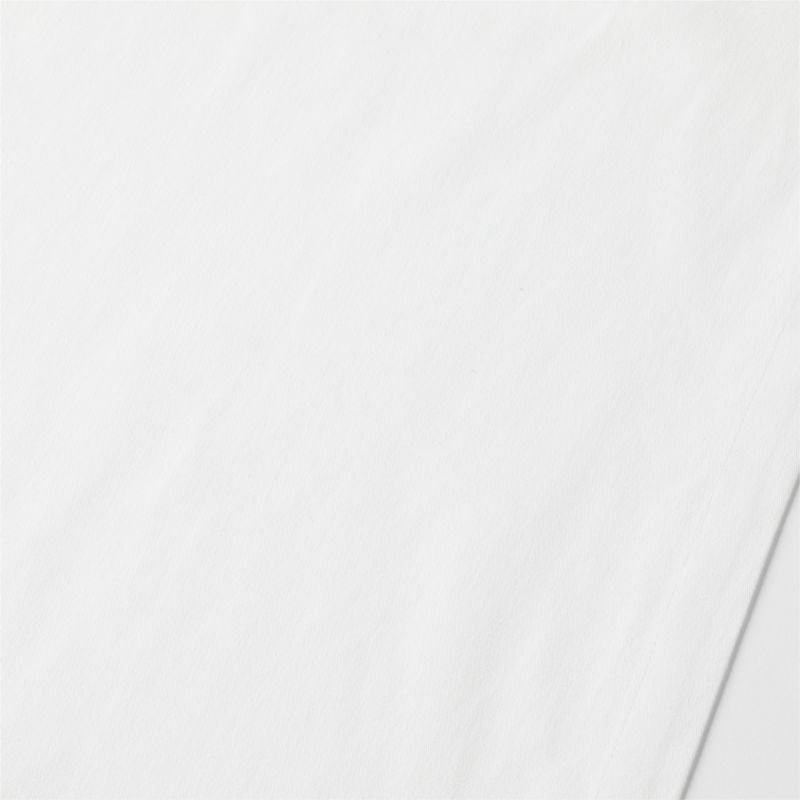 Aspen 120" Crisp White Organic Cotton Table Runner - Image 1