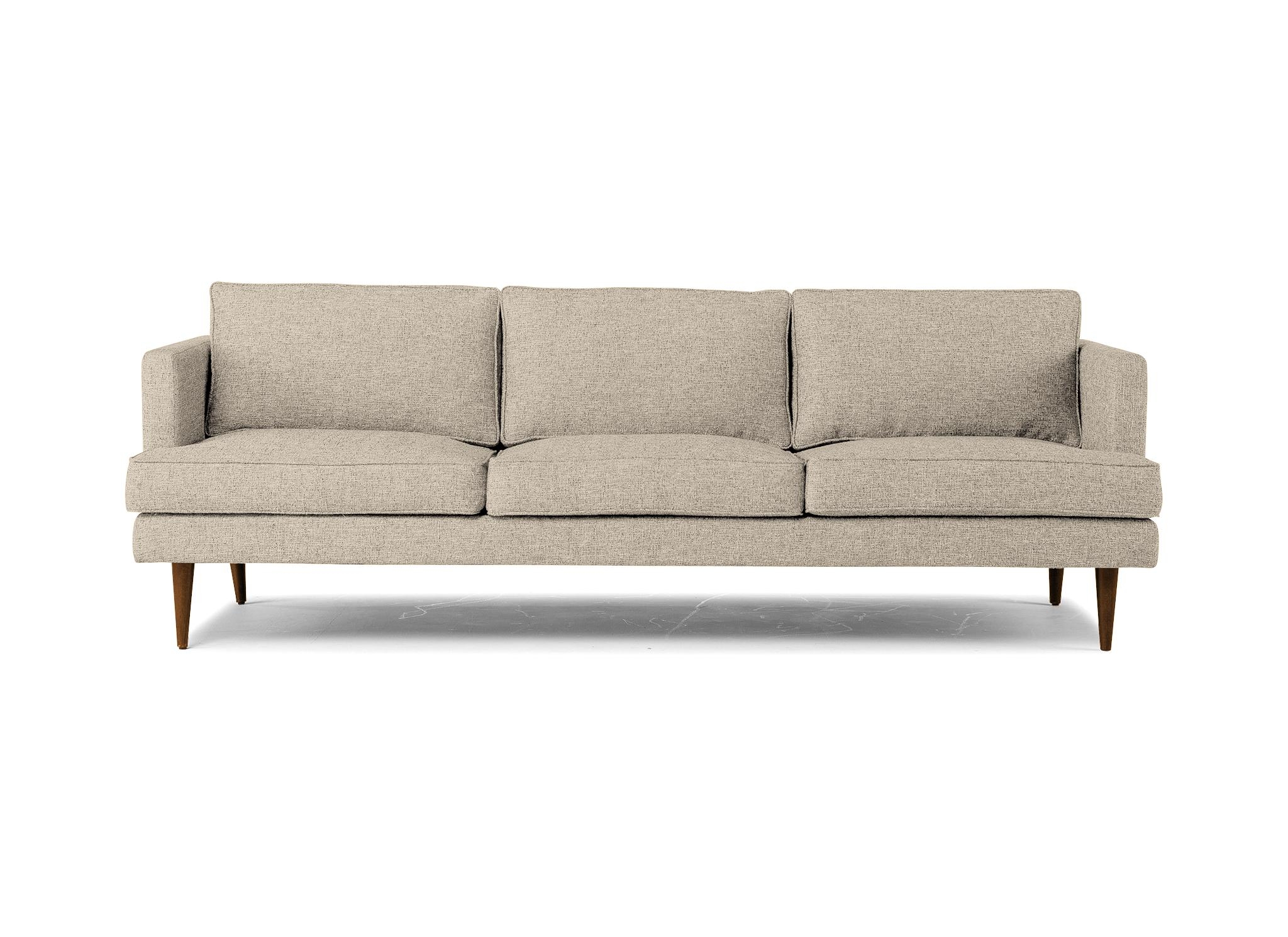 Beige/White Preston Mid Century Modern Grand Sofa - Cody Sandstone - Mocha - Image 0