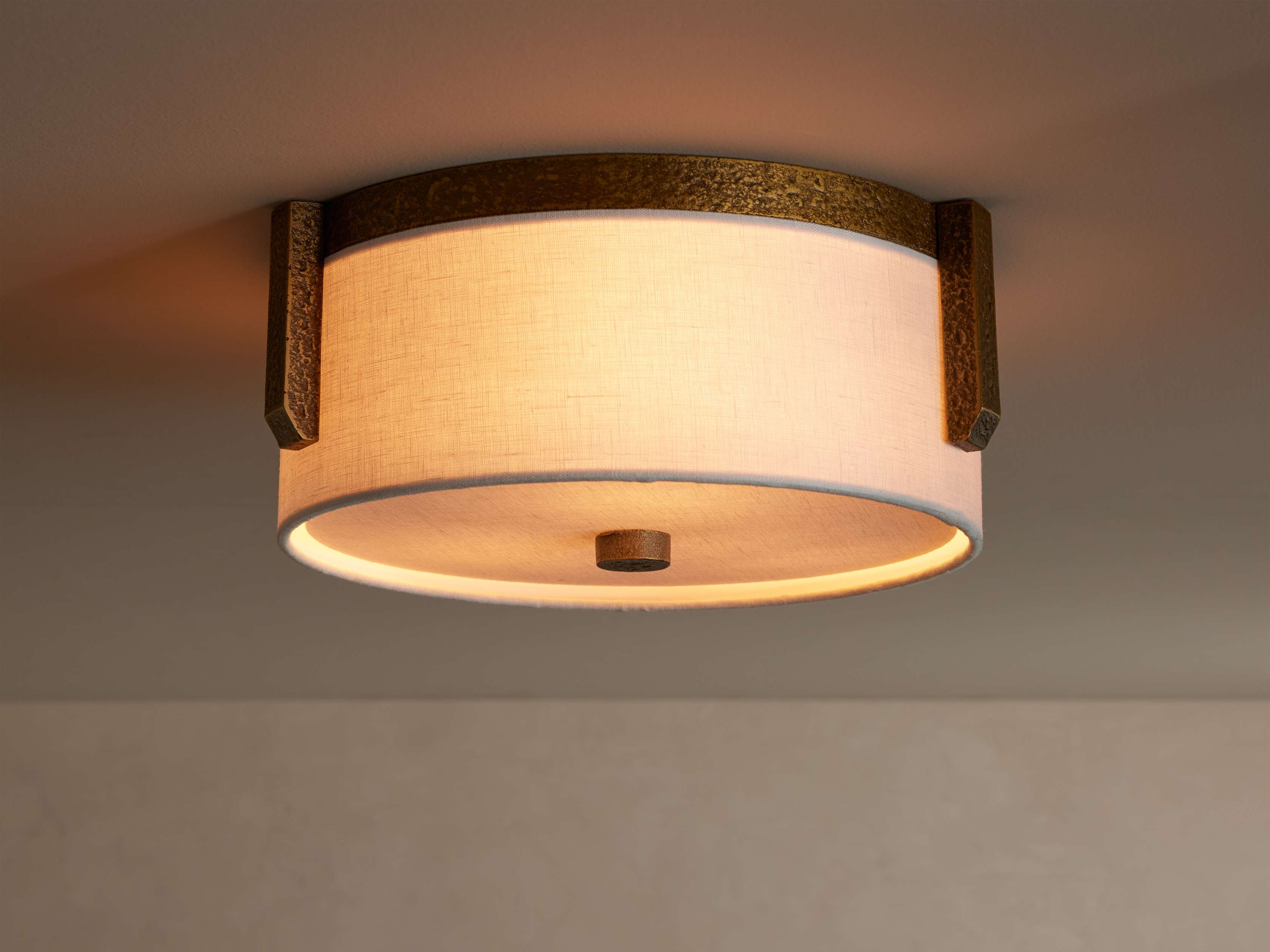 Emmet Flush Mount in Metal Brass - Image 0