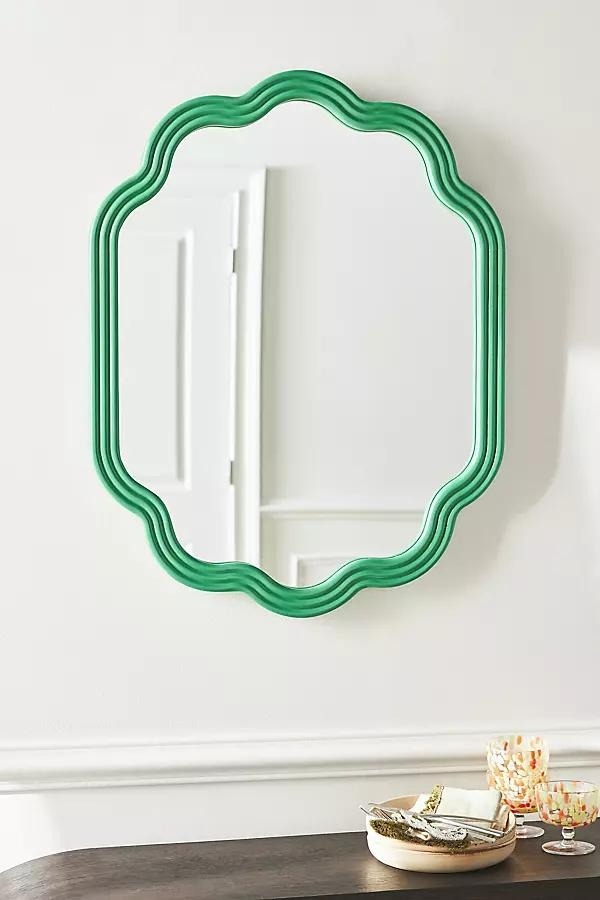 The Clara Scalloped Wood Mirror - Image 0