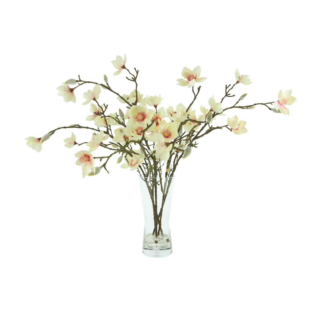 Creative Displays, Inc. Butterfly Magnolias in Vase with Faux Water - Image 0
