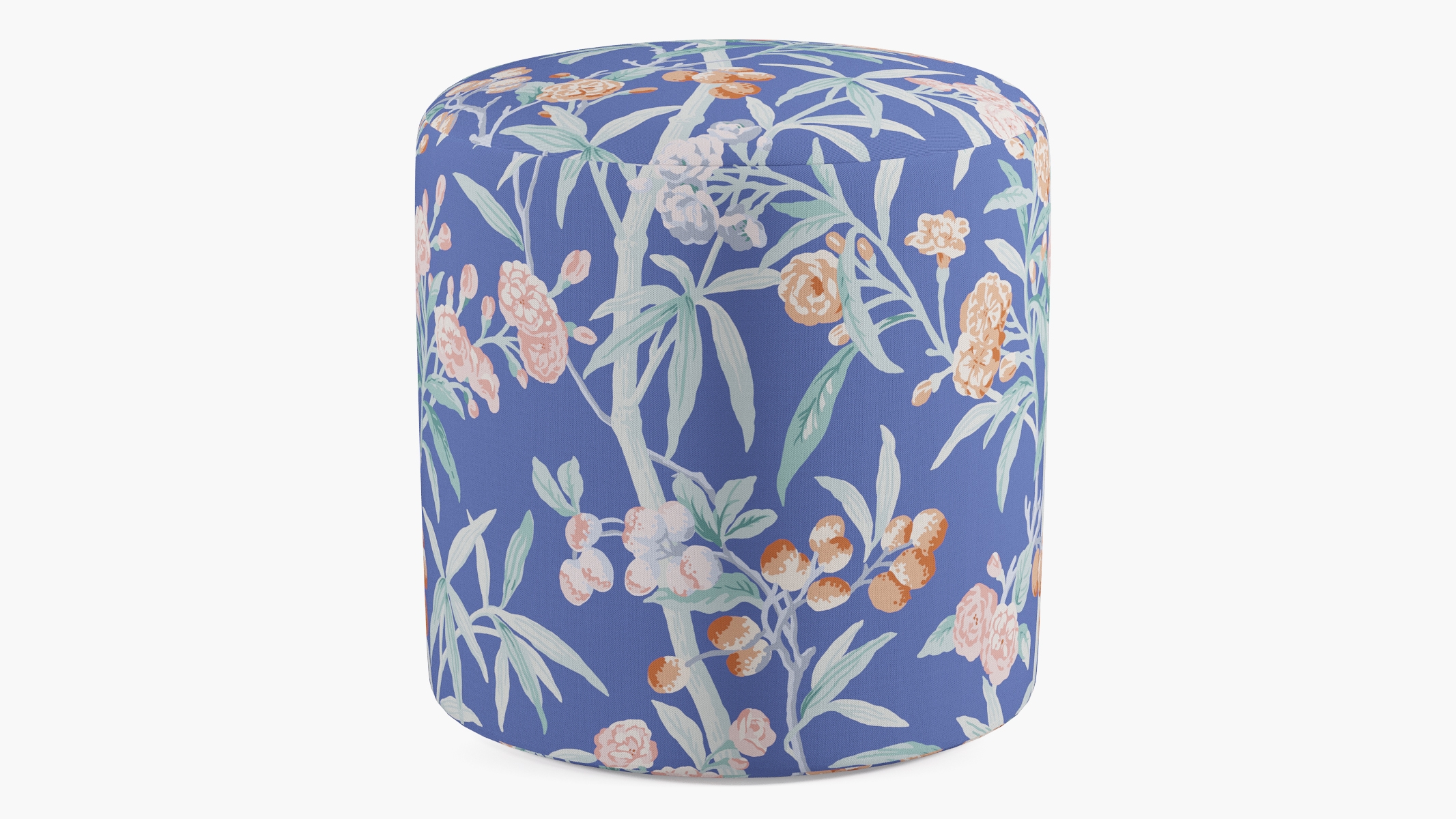 Drum Ottoman, Lapis Lanai - Image 0