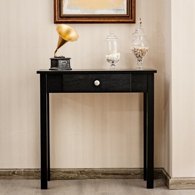 Ebern Designs Console Table With Drawer Entryway Hallway Accent Wooden Table Espresso - Image 0