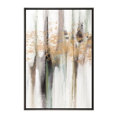 'Falling Gold Leaf I' Painting Print on Wrapped Canvas - Image 0