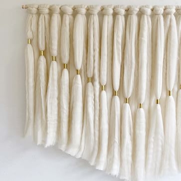 Sunwoven Roving Wall Hanging Wool Small Ivory Woven - Image 2