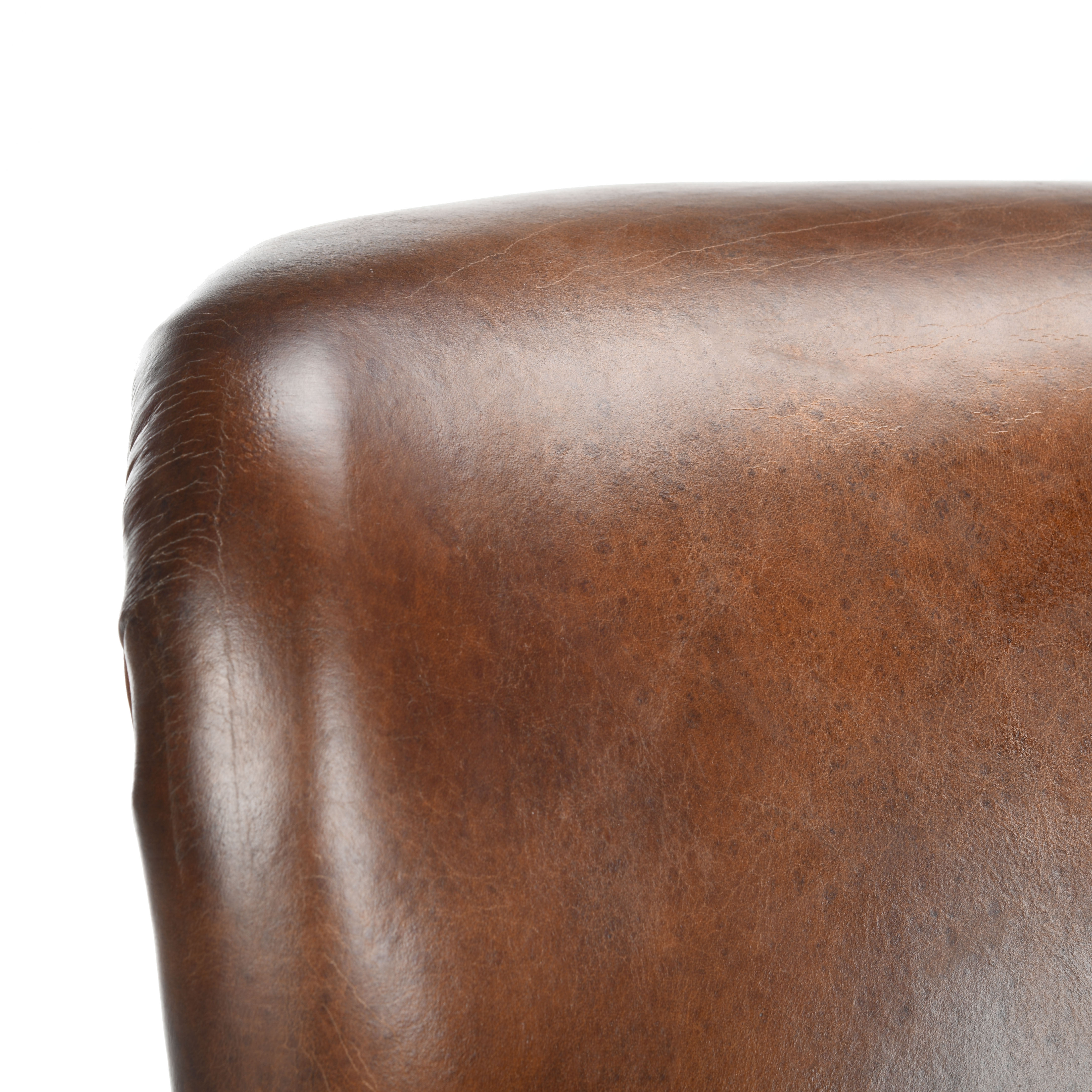 Manchester Leather Arm Chair - Vintage Cigar Brown - Arlo Home - Image 1